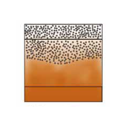 BRISE VUE EN ACIER CORTEN MOTIF GOUTTE