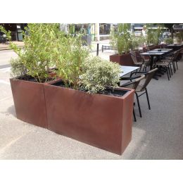 POT LINEO ANGLE EFFET CORTEN