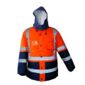 BLOUSON HAUTE VISIBILITE 4 EN 1 ORANGE